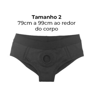 Cinta Peniana 79cm a 99cm ao redor do corpo - Feita em Tecido - Formato Calcinha / Cueca / Sunguete (Sem Prótese)
